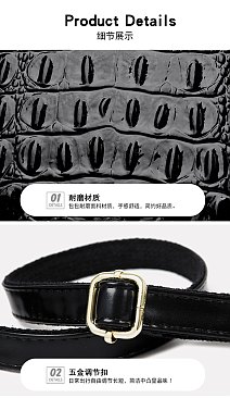 Exceptional Quality Crocodile Medium Size Satchel