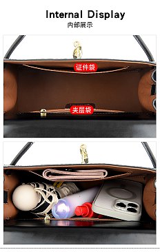 High Quality Croc Padlock Satchel Handbag