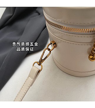 Cylender Shape Bucket - Cross body Bag
