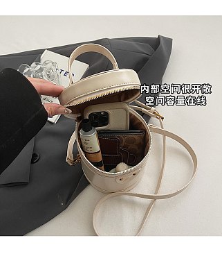 Cylender Shape Bucket - Cross body Bag