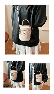 Cylender Shape Bucket - Cross body Bag