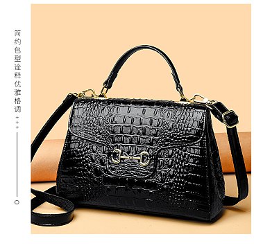 Exceptional Quality Crocodile Medium Size Satchel