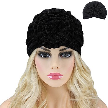 STYLISH TURBAN WITH FLOWER SLY1920
