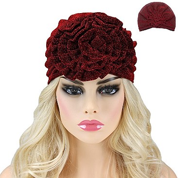 STYLISH TURBAN WITH FLOWER SLY1920