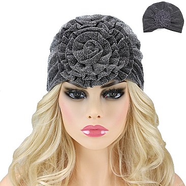 STYLISH TURBAN WITH FLOWER SLY1920
