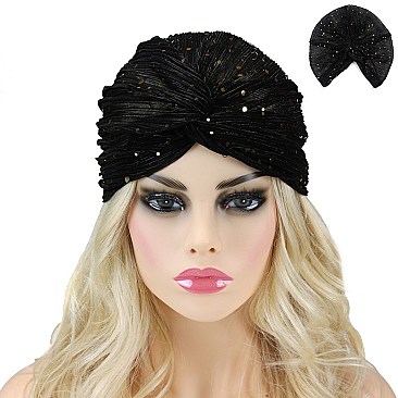 CHIC TURBAN W/ GOLD SPOTS