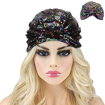 CHIC SEQUIN TURBAN SLY1923