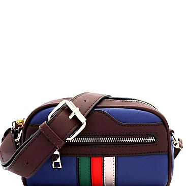 Color Block Striped 2-Way Fanny Pack Cross Body MH-YD7222