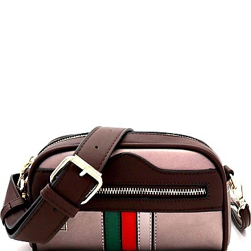 Color Block Striped 2-Way Fanny Pack Cross Body MH-YD7222