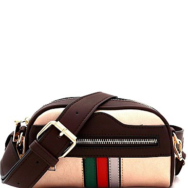 Color Block Striped 2-Way Fanny Pack Cross Body MH-YD7222