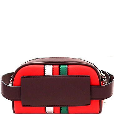 Color Block Striped 2-Way Fanny Pack Cross Body MH-YD7222