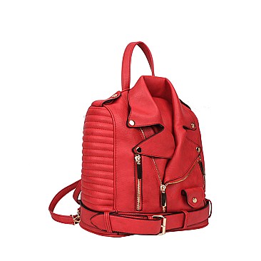 Moto Jacket Design Satchel Backpack