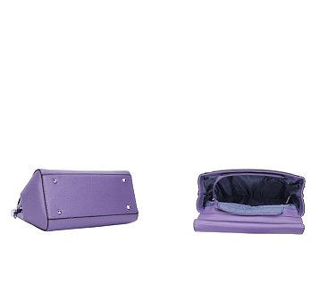 2- In-1 Saffiano Doctor Design Handbag with Wallet