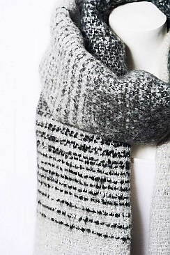 OMBRE TASSEL KNIT SCARF