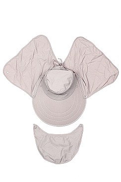 FULL PROTECTION SUMMER WOMEN SUN HAT BIG BRIM SUMMER FEMALE CAP MASK SUN SUNSCREEN HAT LACE BREAT...
