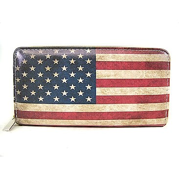Vintage American Flag Wallet New