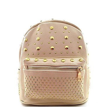 Dazzling Modern Studs Framed Medium Backpack