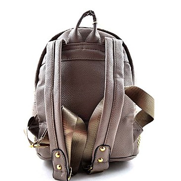 Dazzling Modern Studs Framed Medium Backpack