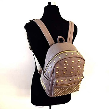 Dazzling Modern Studs Framed Medium Backpack