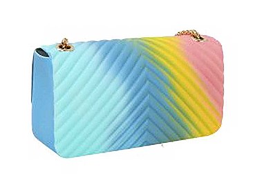 TRENDY JELLY MULTI COLORED DESIGN CROSSBODY BAG