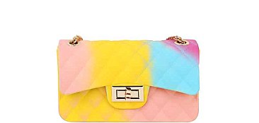 CUTE FASHION CHIC MINI JELLY MULTI COLORED CROSSBODY BAG