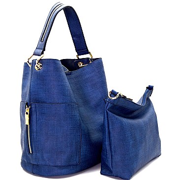 ZG00012-LP Side Pocket 2 in 1 Tall Hobo