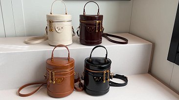 Cylender Shape Bucket - Cross body Bag