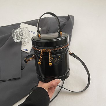 Cylender Shape Bucket - Cross body Bag