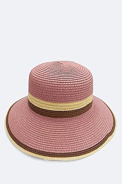 Mix Tone Layers Straw Hat LACAE178DD