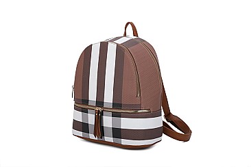 3 IN 1 CLASSIC PLAID BACKPACK SET