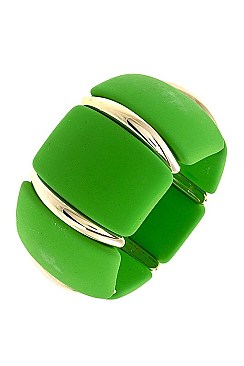 CHUNKY LINKED RECTANGULAR BRACELET