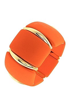 CHUNKY LINKED RECTANGULAR BRACELET