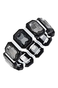 GEM FRAMED FACETED BRACELET