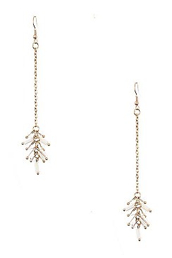 Pack of 2 Pairs of CHAIN CLUSTER BEAD EARRING