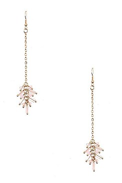 Pack of 2 Pairs of CHAIN CLUSTER BEAD EARRING