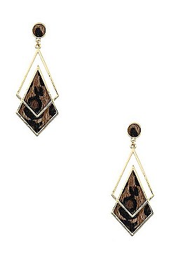 LINKED DOUBLE DIAMOND DROP EARRING