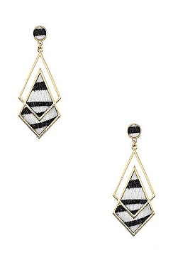LINKED DOUBLE DIAMOND DROP EARRING