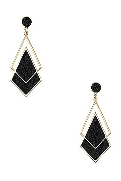 LINKED DOUBLE DIAMOND DROP EARRING