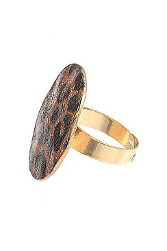 ANIMAL PRINT ROUND RING