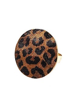 ANIMAL PRINT ROUND RING