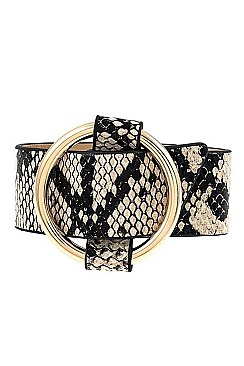 FAUX LEATHER SNAKE PATTERN BRACELET