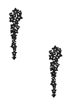 PAVED RHINESTONE DROP EARRING