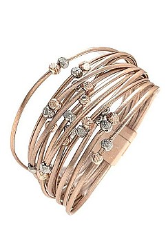 BEADED MULTI ROW BRACELET