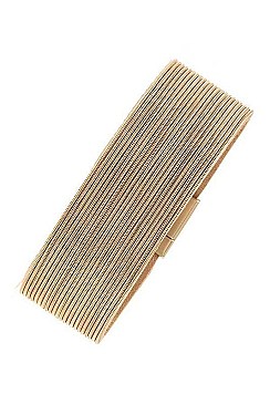 CHAIN ACCENT  MULTI ROW BRACELET