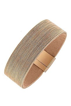 CHAIN ACCENT  MULTI ROW BRACELET