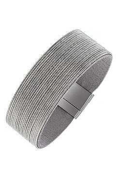 CHAIN ACCENT  MULTI ROW BRACELET