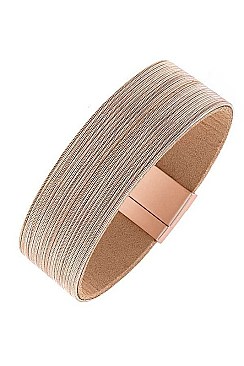 CHAIN ACCENT  MULTI ROW BRACELET