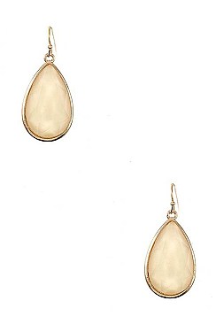 DANGLING FACETED TEARDROP EARRING