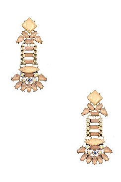 FRAMED CRYSTAL DROP EARRING