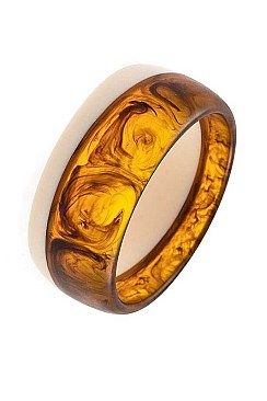 ACETATE MIXED TONE BANGLE BRACELET